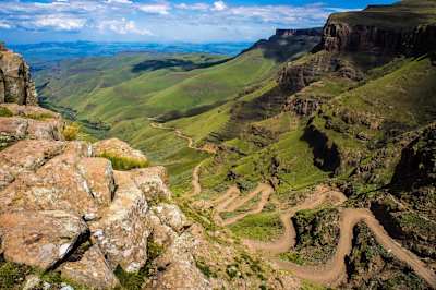 The Sani Pass in Lesotho.