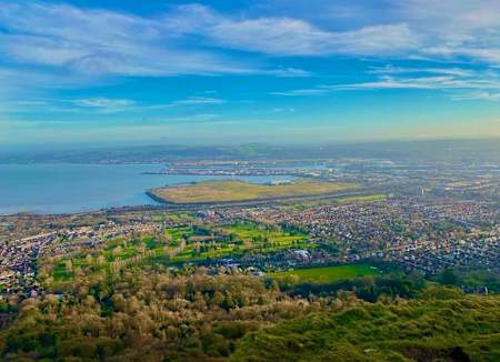 The view from McArts Fort, Belfast