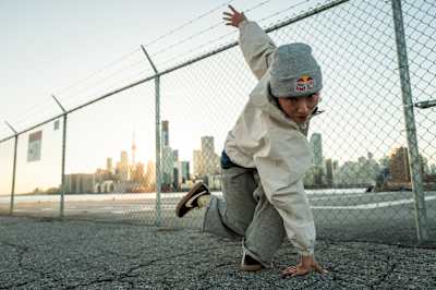 B-girl Ami of Japan pose for a portrait in Toronto during the Red Bull BC One Tour Canada in April 2026.   