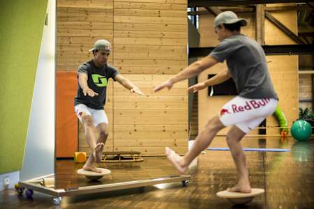 Bernardo Cruz se entrena en el DTC de Thalgau, Austria, el 12 de febrero de 2013.