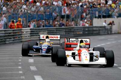 Épica batalla entre Senna y Mansell en 1992, GP de Mónaco de F1.