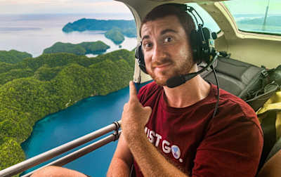 Photo of Drew Binsky during one of his travels. he will be guest at the Mind Set Win Podcast Season 3  in 2024.