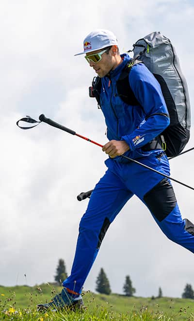 Patrick von Känel (SUI2) hiking in Kitzbühel, Austria in 2023