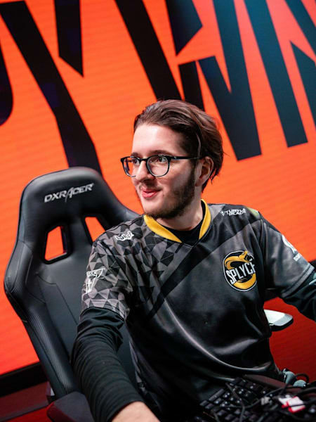 A photo of pro League of Legends player Xerxe of Team Splyce during the LEC Spring Playoffs.