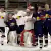 Max v Dan: Red Bull Racing team up for ice hockey