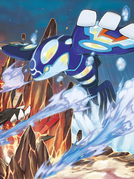 Les Pokémon légendaires de la troisième génération de Pokémon GO, Groudon et Kyogre.