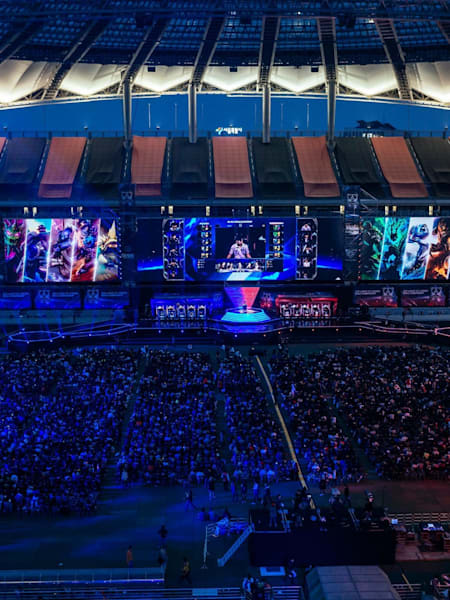 League of Legends Worlds finals 2020. 