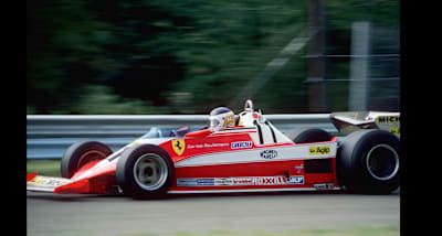 Reutemann, en su época de Ferrari, con el 312 T2.