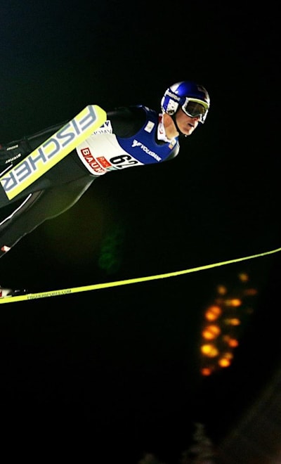 Thomas Morgenstern in action in Kuusamo