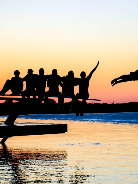 Momentos incomparables después del surfing