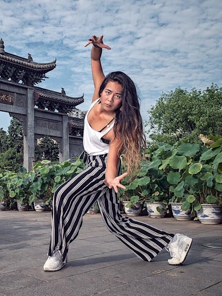 Dey Dey dancing in Chongqing.