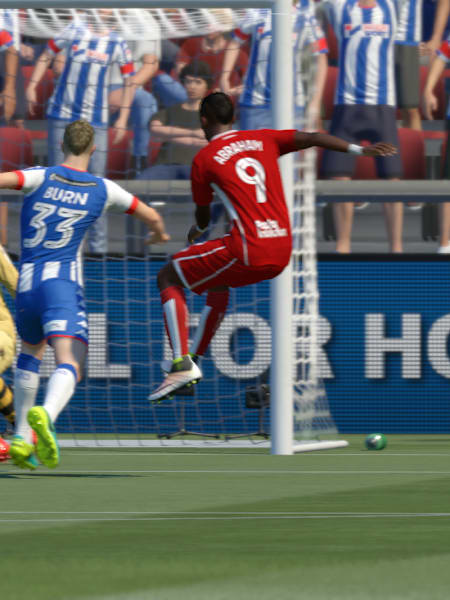 Abraham starred in FIFA 17 and he's still ace