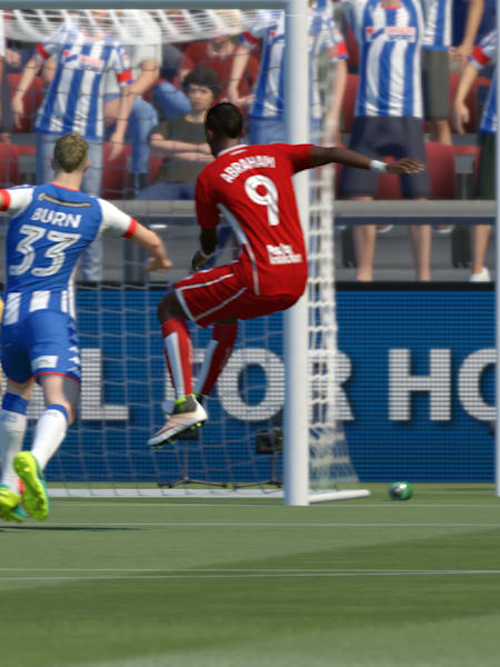 Abraham starred in FIFA 17 and he's still ace