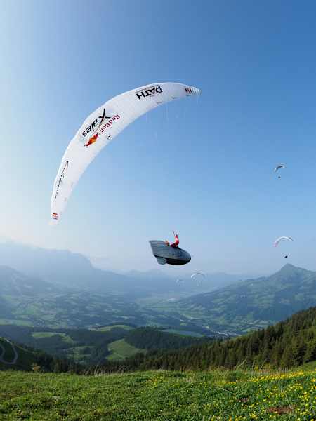 Ondrej Prochazka (CZE) flies during Red Bull X-Alps 2025