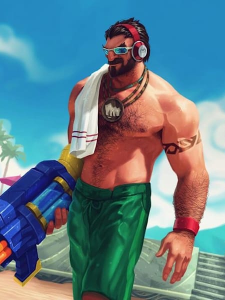 Graves aus League of Legends trainiert für seinen Beach-Body