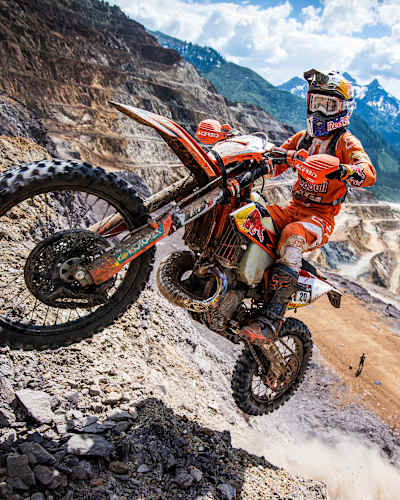 Taddy Błażusiak races during Red Bull Hare Scramble 2019 in Eisenerz, Austria, on June 2, 2019.