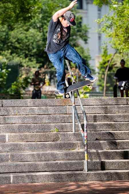 Alex Sorgente at the Red Bull Drop In Tour 2023 at Brooklyn Banks in NY