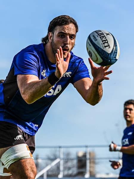 Franco Molina during training for Argentina