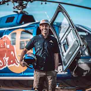 Red Bull Aerobatic Helicopter Pilot Aaron Fitzgerald poses for a portrait in New York, New York, USA on 18 May, 2019.