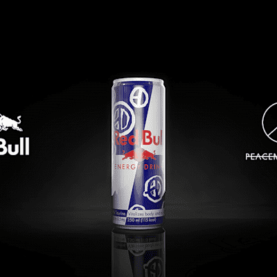 RED BULL PEACEMINUSONE CAN