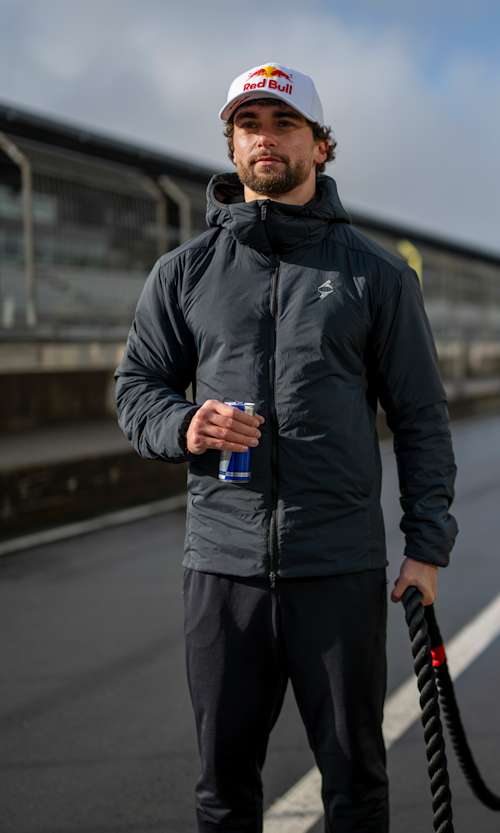 Arda Saatçi at Nürburgring after Max Verstappen's cap handover. 