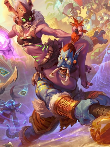 Key art from online card game, Hearthstone.