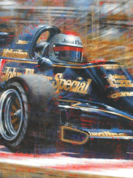 Mario Andretti, el año de su título con Lotus, en un fantástico retrato de Juan Carlos Ferrigno, F1.