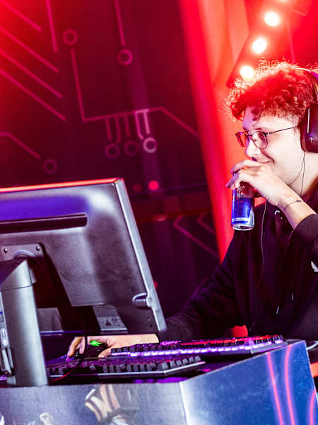 An esports player in action.