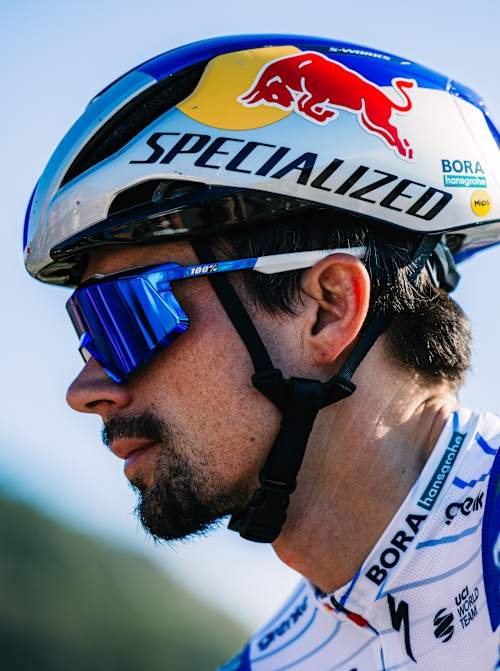 Primož Roglič, de l'équipe Red Bull - BORA - hansgrohe, est photographié lors d'une séance d'entraînement à Palma de Majorque, en Espagne, le 8 décembre 2025.