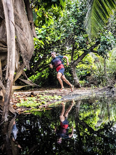 Christian Schiester seen during the Sail and Run project on the Seychelles in February 2018.