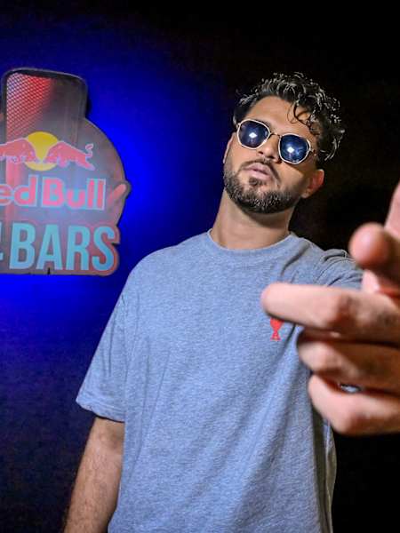 Karma in the Red Bull 64 Bars studio