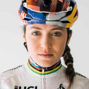 Kate Courtney poses for a portrait in Sedona, USA on Feburary 27, 2019.