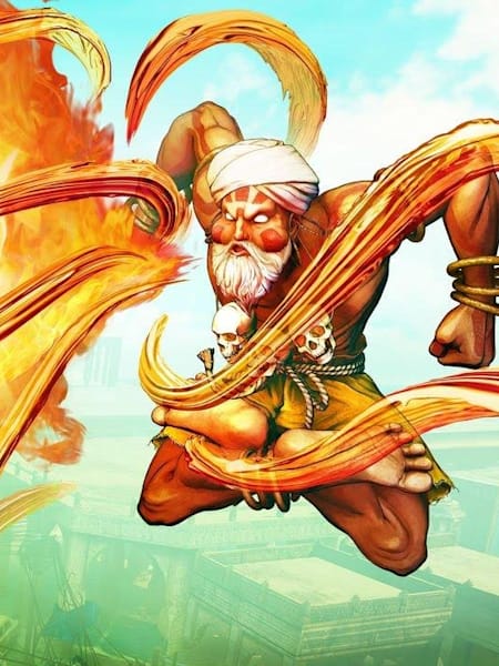 Imagem do Dhalsim de Street Fighter V