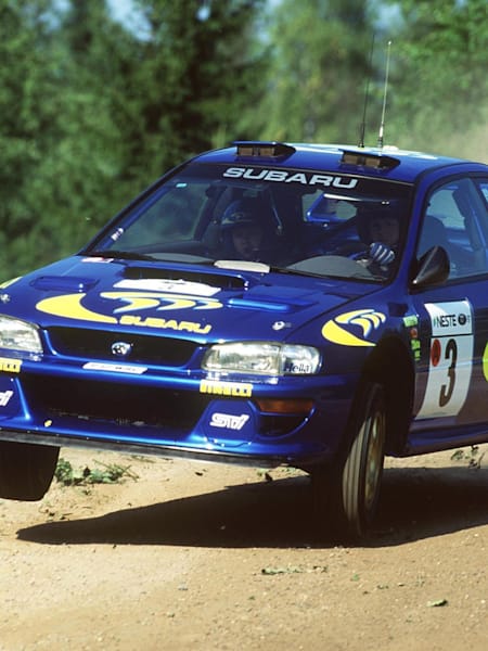 Colin McRae nel WRC 1995 alla guida della Subaru Imprezza