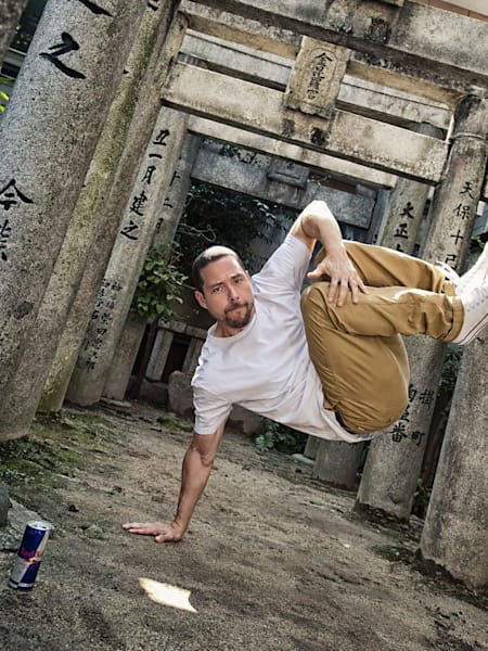 B-Boy Poe One em Fukuoka, Japão, em 2013