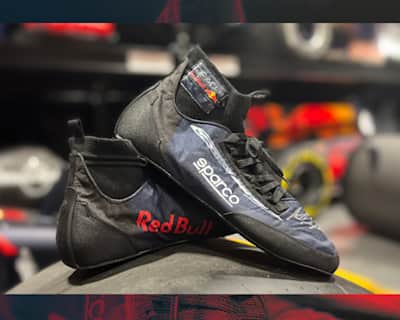 Win Max s signed and framed 2023 Replica Race Boots