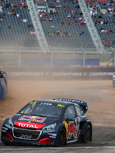 Una foto de Sébastien Loeb durante el Campeonato del Mundo de Rallycross de la FIA en el Circuito de las Américas en septiembre de 2018.