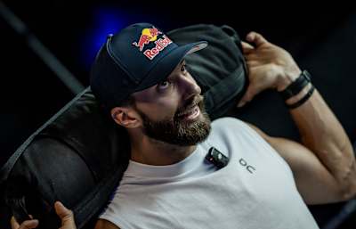 Alexander Rončević seen during training for HYROX competition.