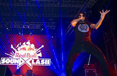 Ghostland Observatory performing live at Red Bull SoundClash 2011 at South Padre Island, Texas.