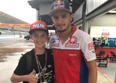 Harrison Voight with Jack Miller in Sepang Asia Talent Cup Malaysia - 2018