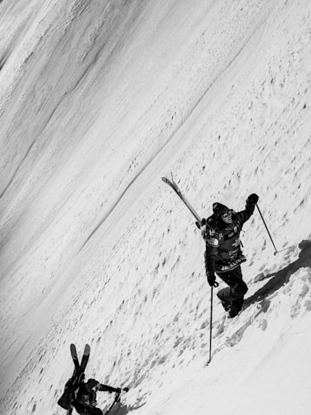 Pia Nic Gundersen et Jaclyn Paaso grimpent à Verbier (Suisse)
