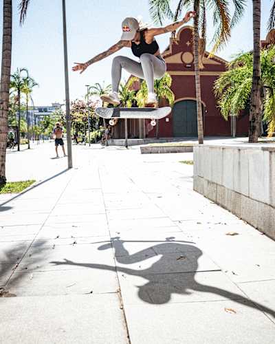 Leticia Bufoni performs in Rio de Janeiro, Brazil on March 23, 2023.