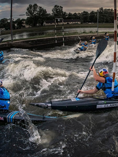 Joe Clarke taking on the white water