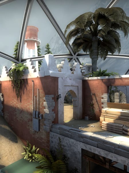 A screenshot of the Himalaya Map created for the Red Bull Flick CS:GO tournament series.