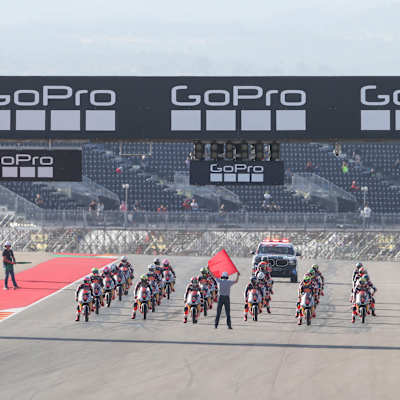Start of Race 2 in Aragon 2025