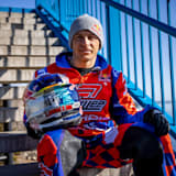 Levi LaVallee filming for Red Bull Portside in Duluth, Minnesota on March 5, 2021.