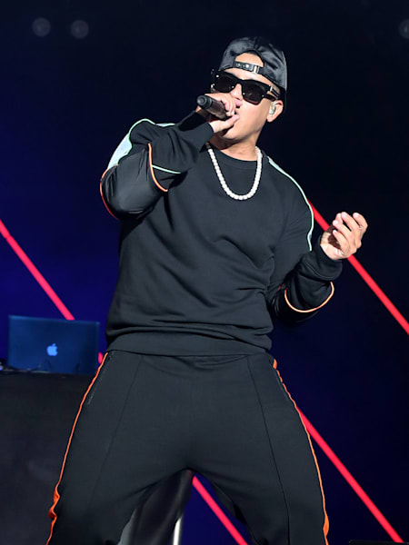 A photo of Daddy Yankee performing live in Austin, Texas, in November 2019.