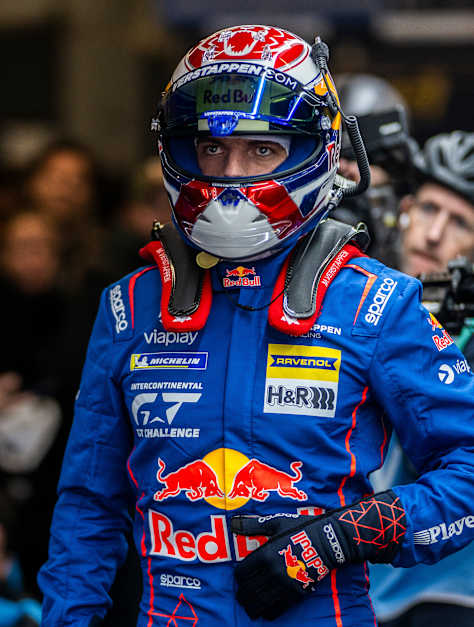 Max Verstappen seen during the 24h Nürburgring in Nürburg, Germany on May 16, 2026.
