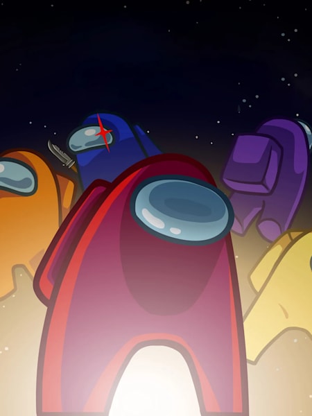 Das Keyart von Among Us