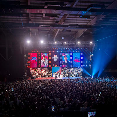 Venue of the Red Bull Batalla National Final in Lima, Peru, on September 23, 2023